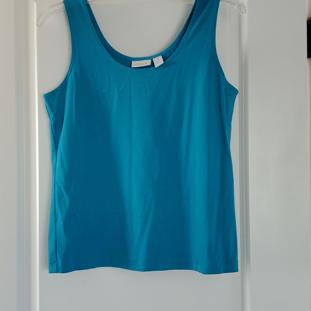 Chixos sz 1 turquoise tank top